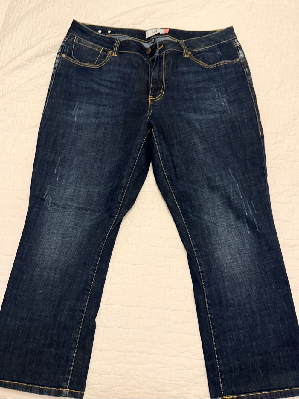 CAbi Dark Indigo Boot Cut Jeans